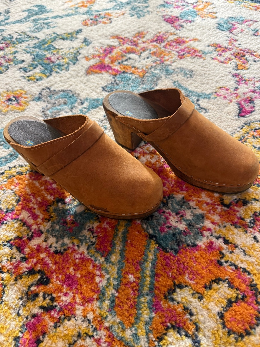 Lotta’s from Stockholm Tan Leather Clog